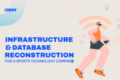 Infrastructure and database reconstruction for a sports technology company